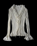 Chiffon Blouse with Collar Detail