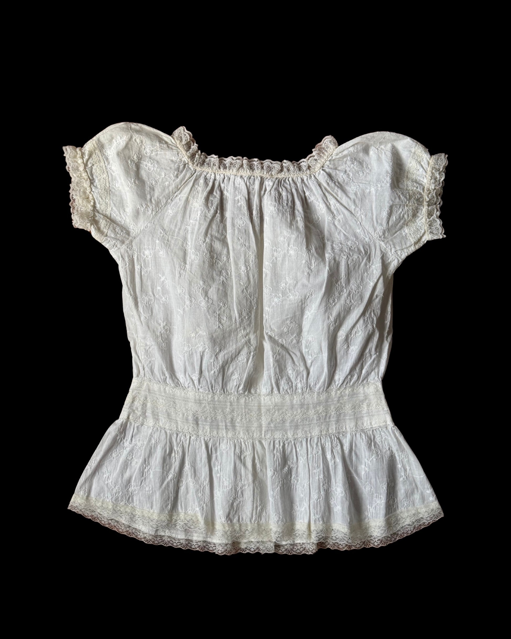Floral Ecru Blouse