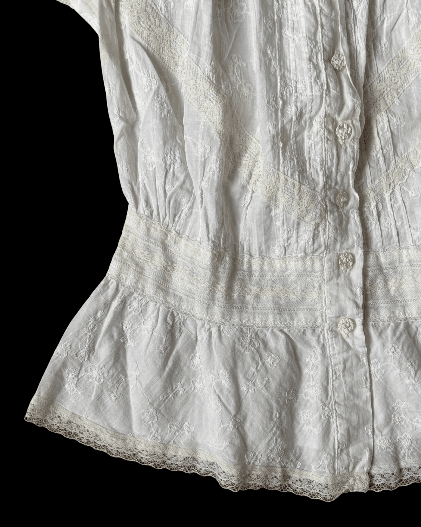 Floral Ecru Blouse