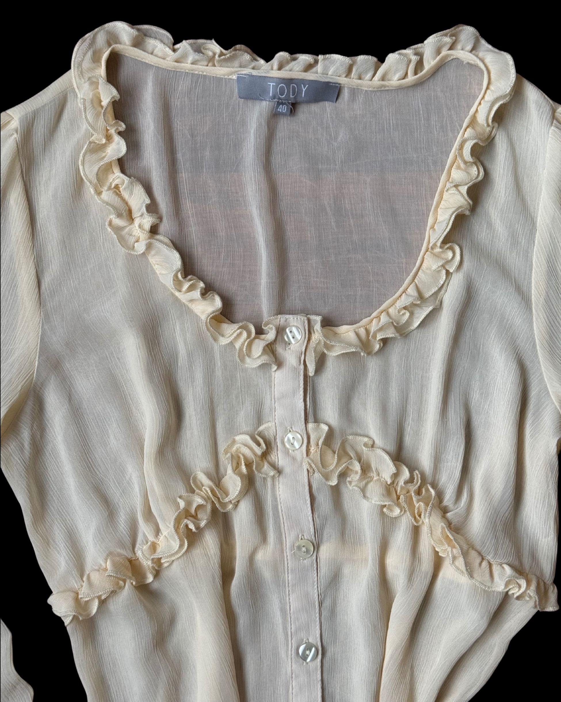 Chiffon Cream Blouse