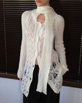 Wool Blend Long Cardigan