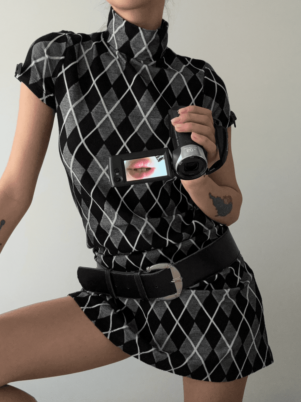 Diamond Patterned Dress