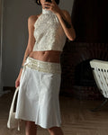 Floral Embroidered Sleeveless Top