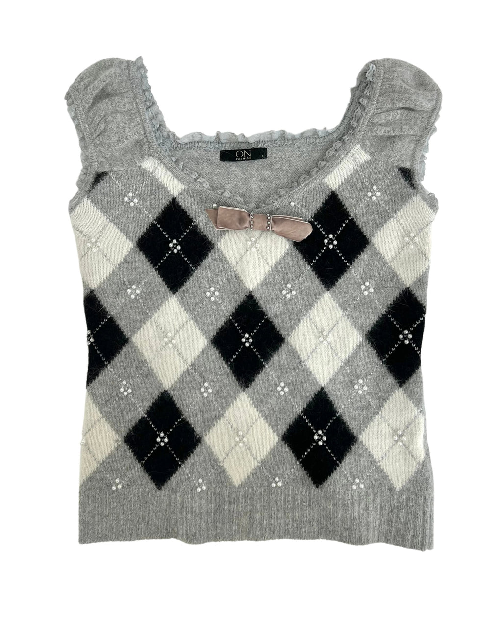 Plaid Gray Sweater