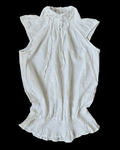 Ecru Blouse with Gathered Detail