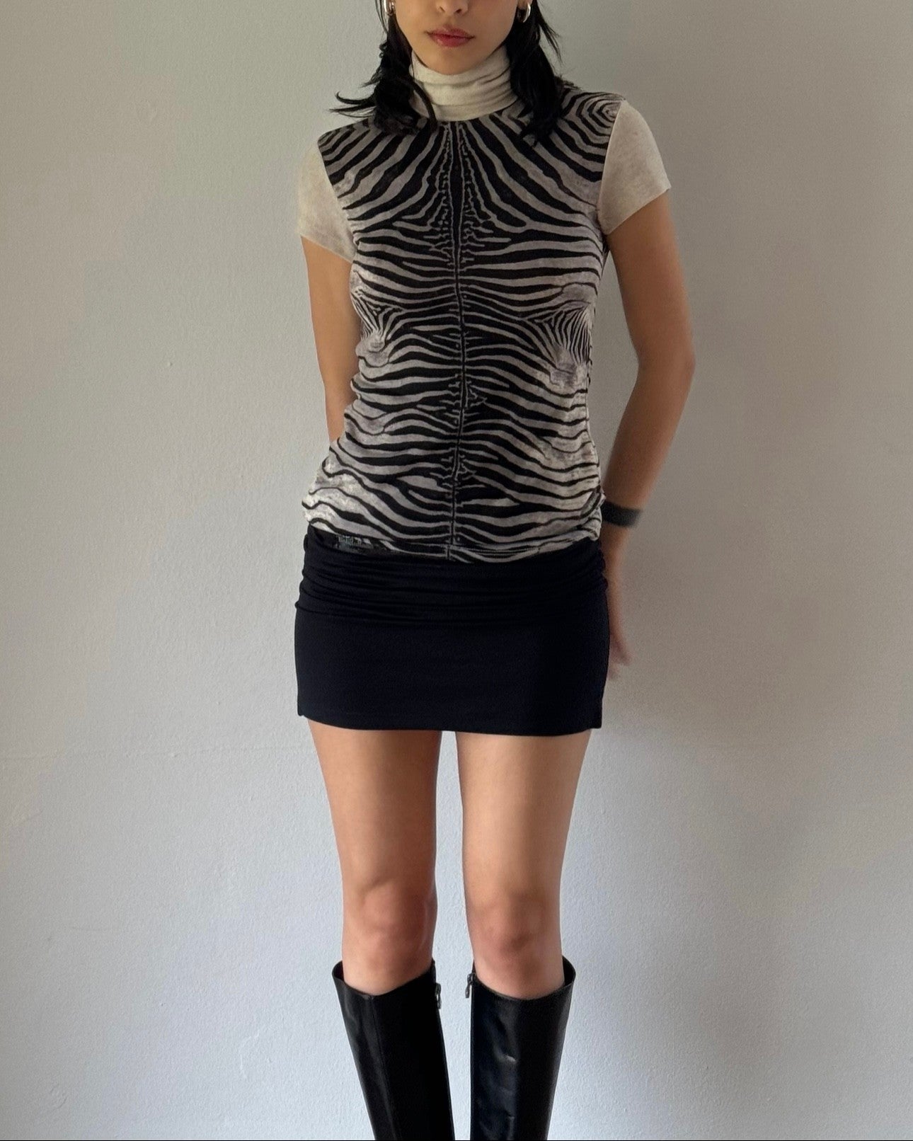 Zebra Patterned Blouse
