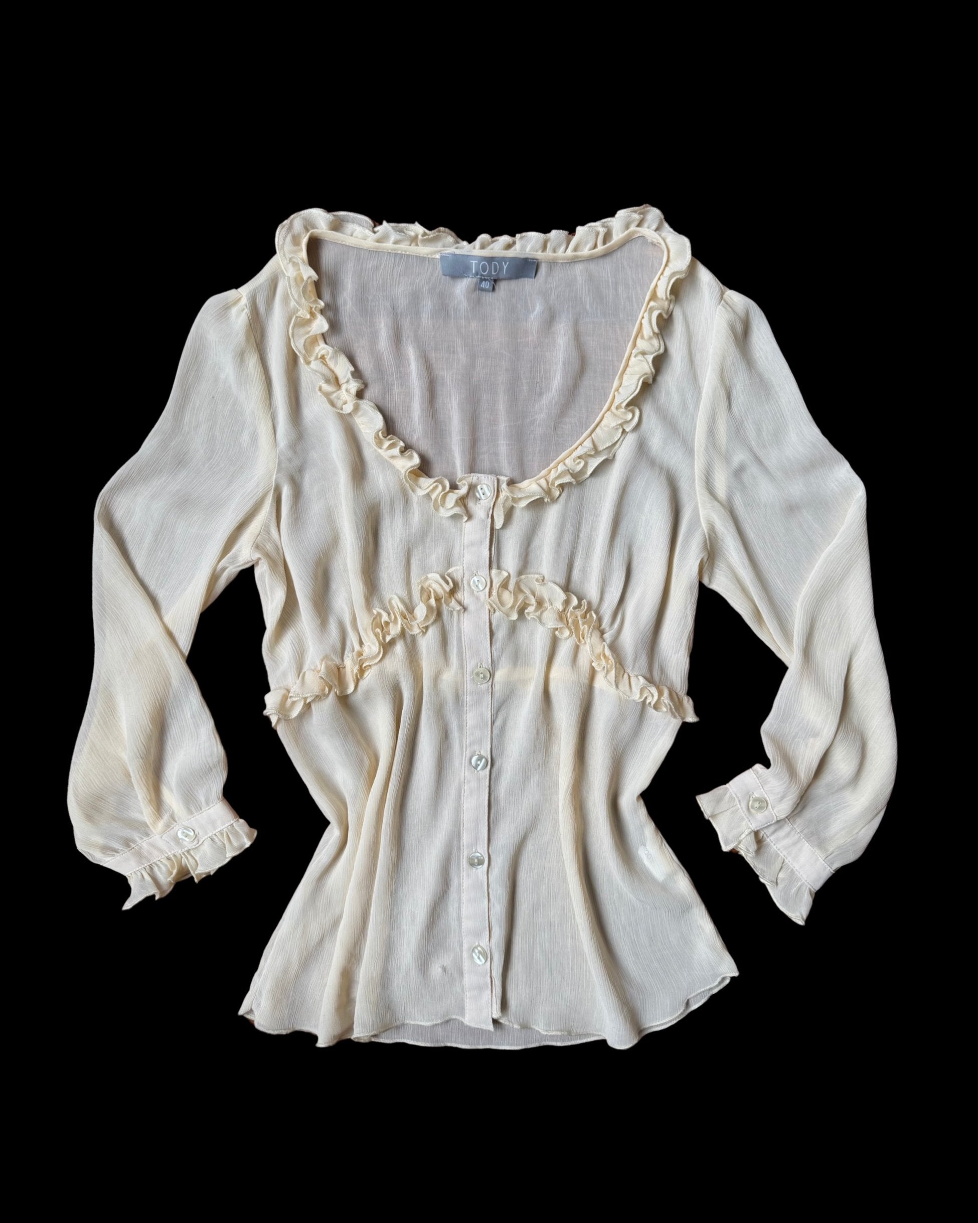 Chiffon Cream Blouse