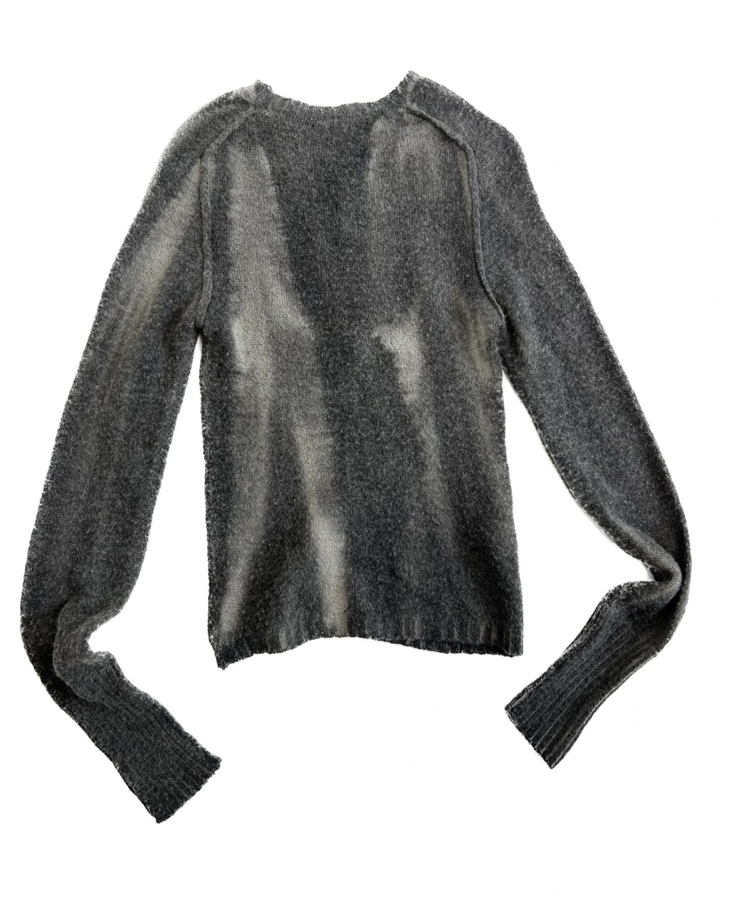 Gray Faded Effect Sweater
