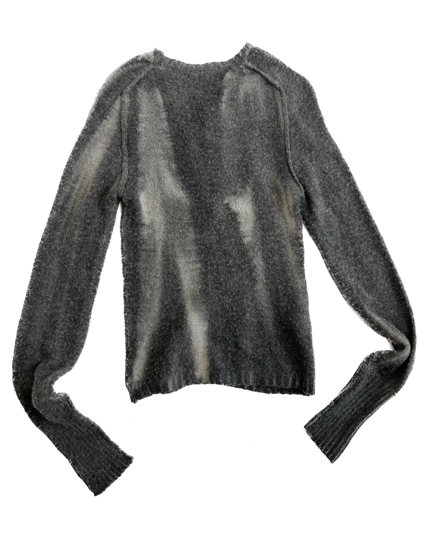 Gray Faded Effect Sweater
