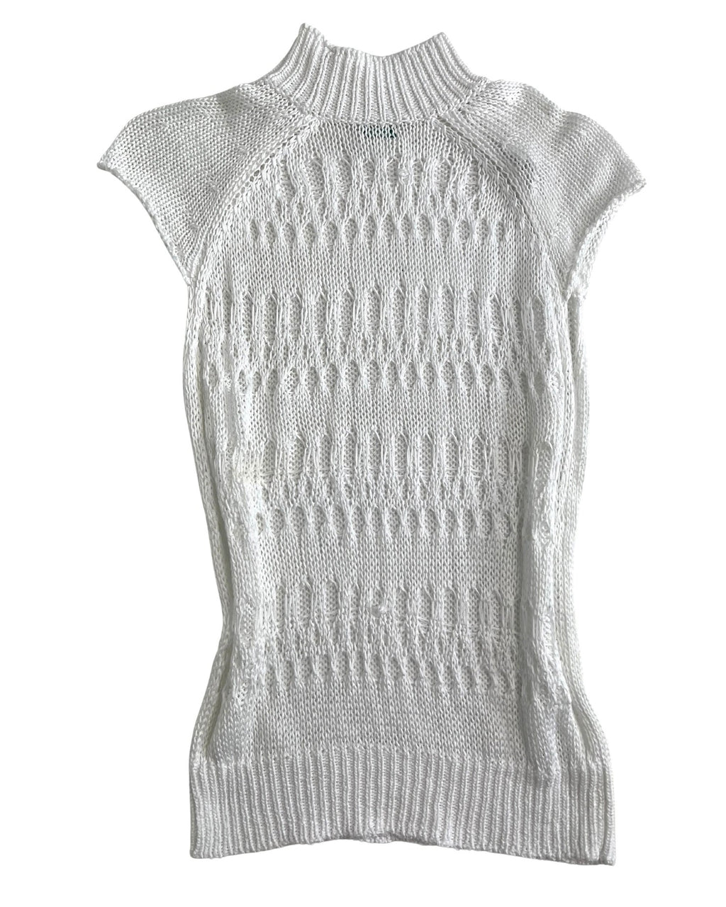 Half Sleeve Knitted Sweater with Back Detail