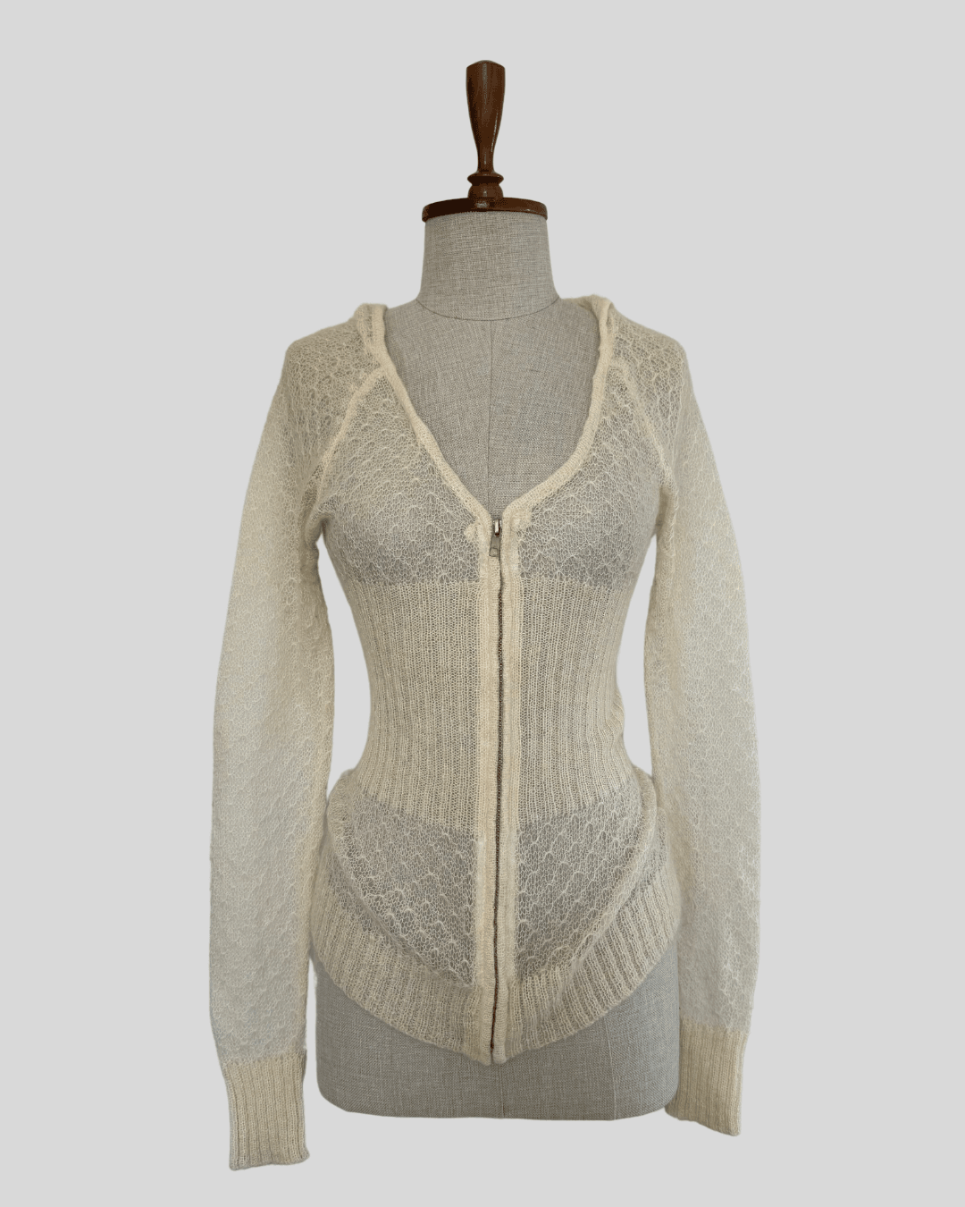 Hooded Knitted Cardigan