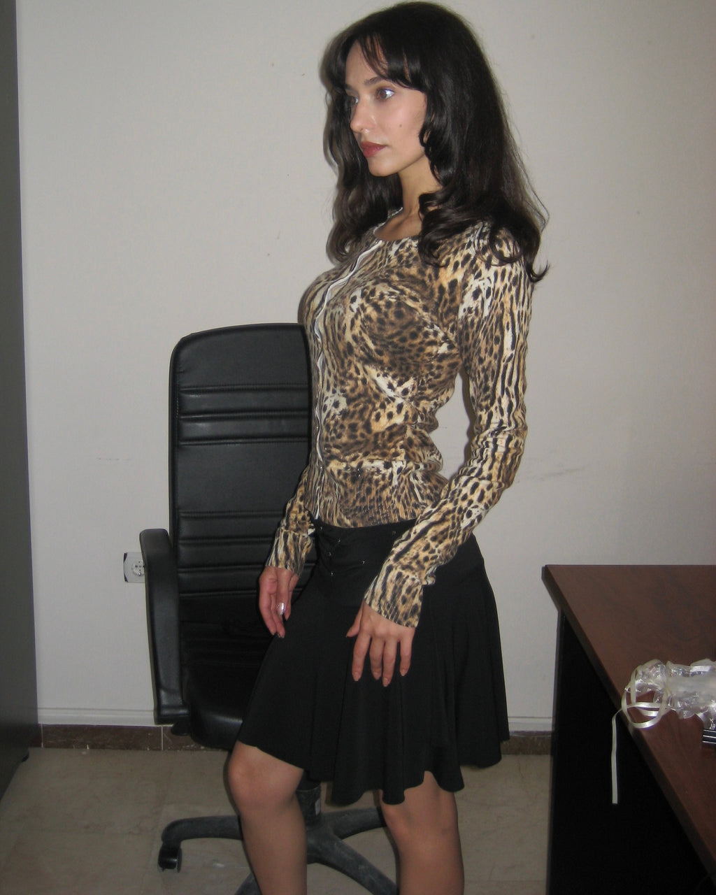 Morgan Leopard Print Cardigan