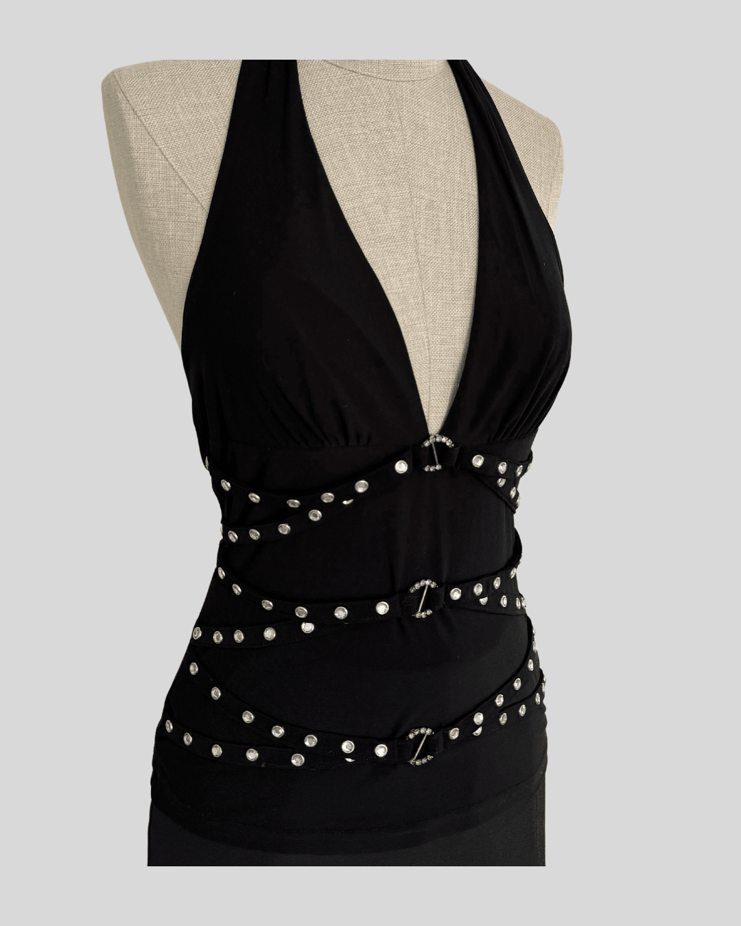 Neck-Tied Stoned Blouse