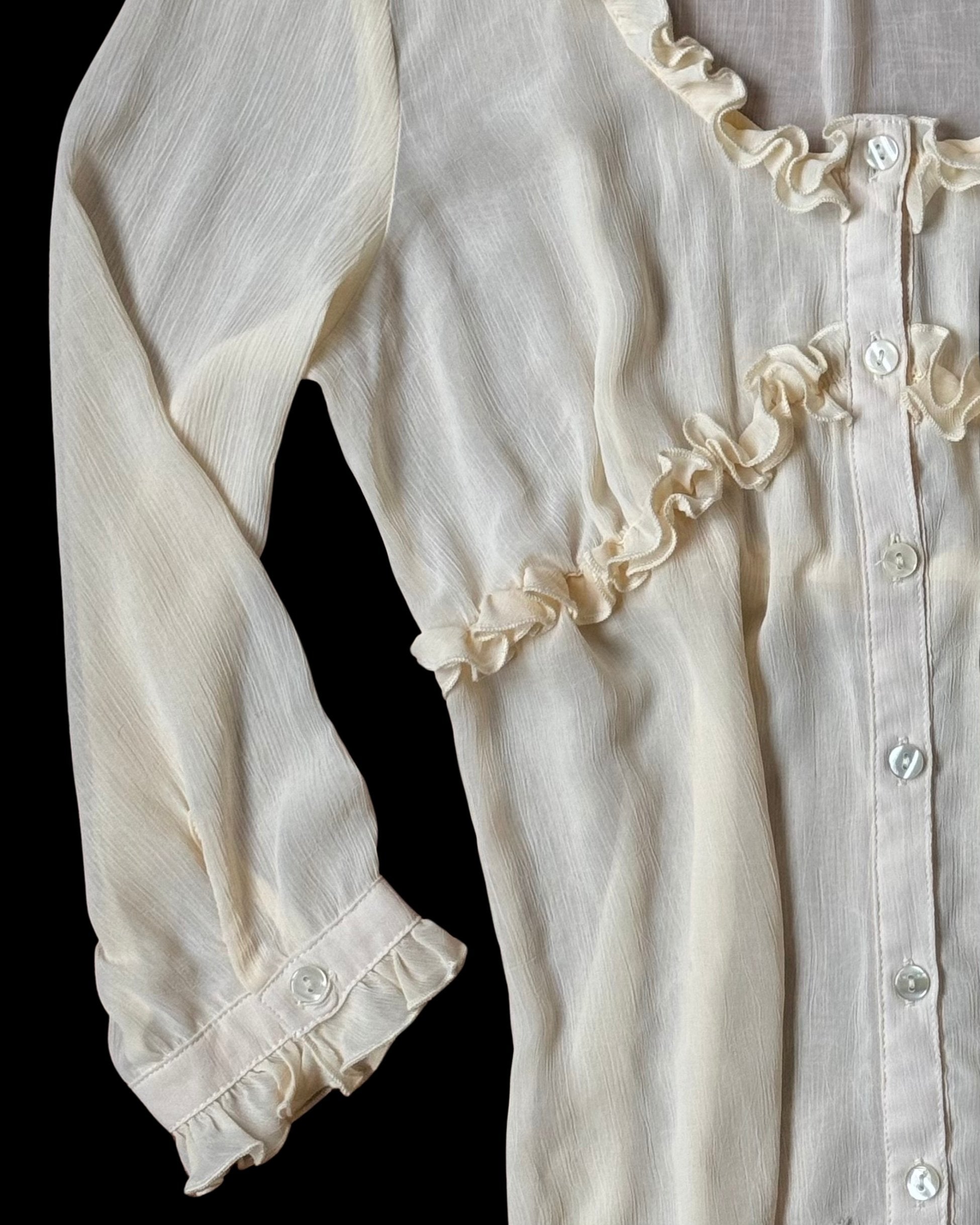 Chiffon Cream Blouse