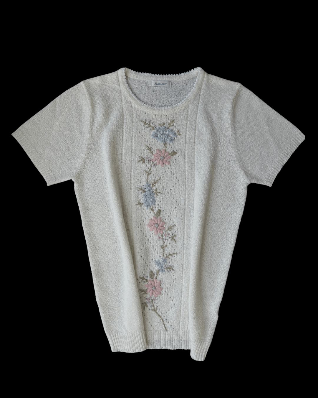 Floral Embroidered Knit Top