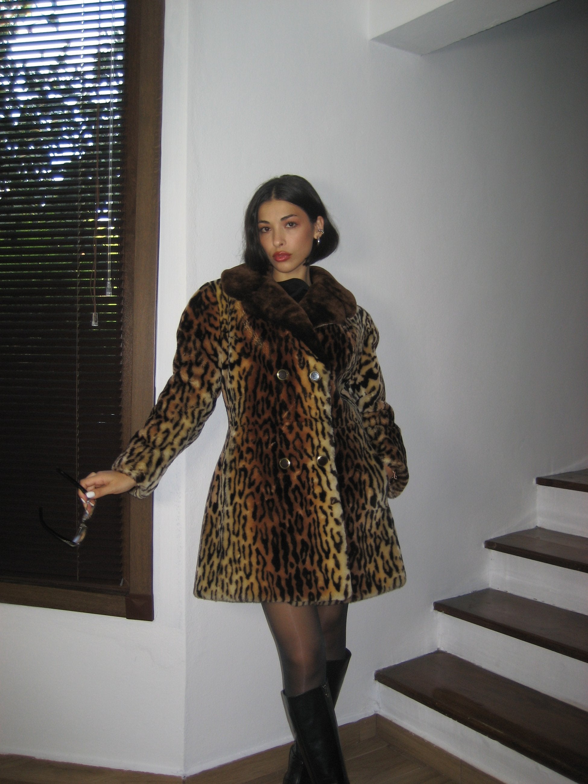 Leopar Peluş Kürk