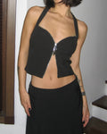 Zippered Bustier