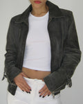 Polo Garage Gray Leather Jacket