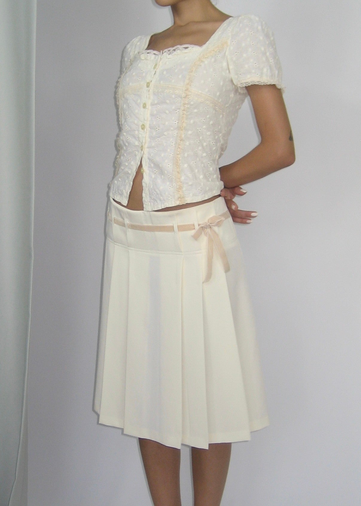 Pink Detailed Vintage Blouse