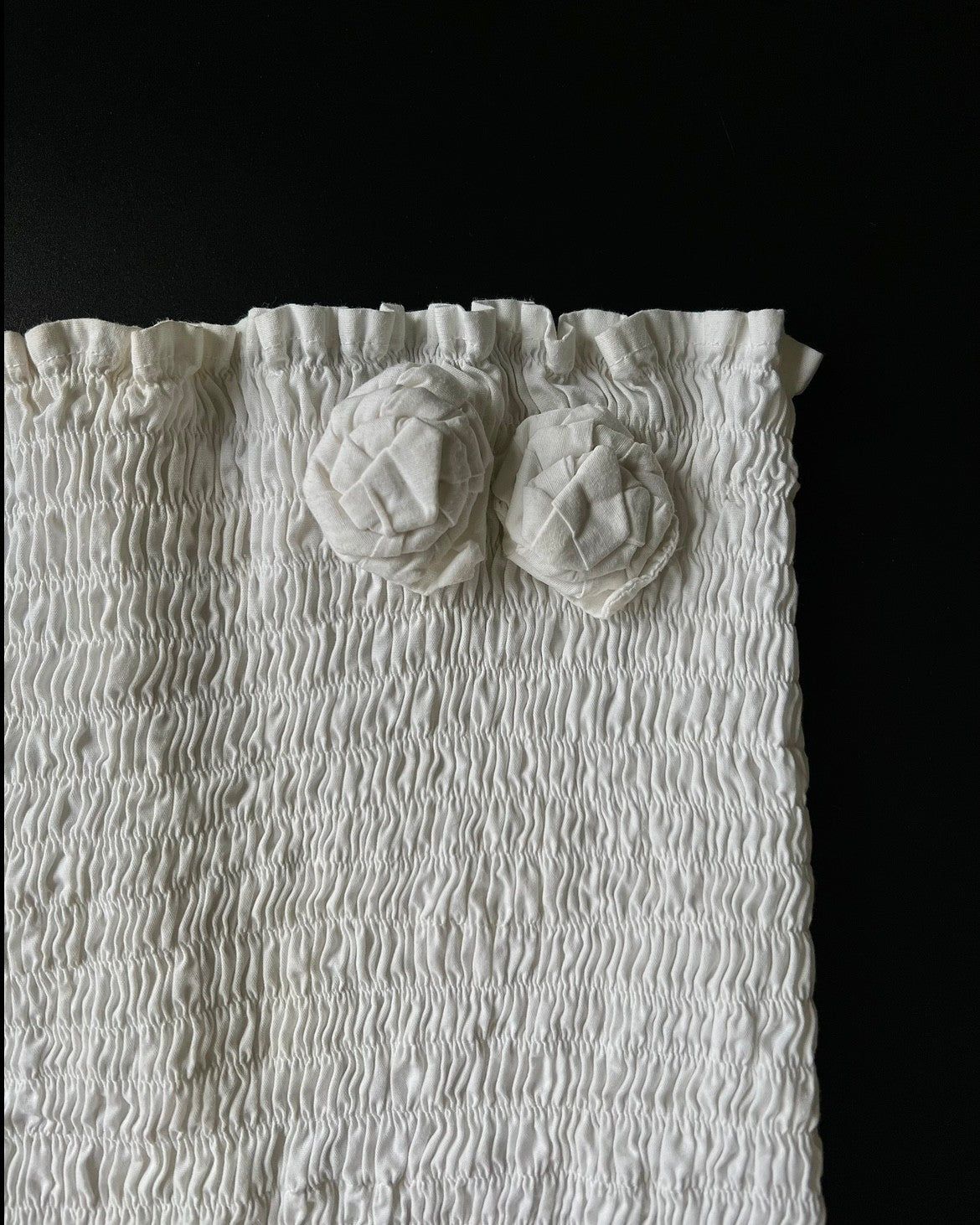 Strapless Top with Gathered Detail