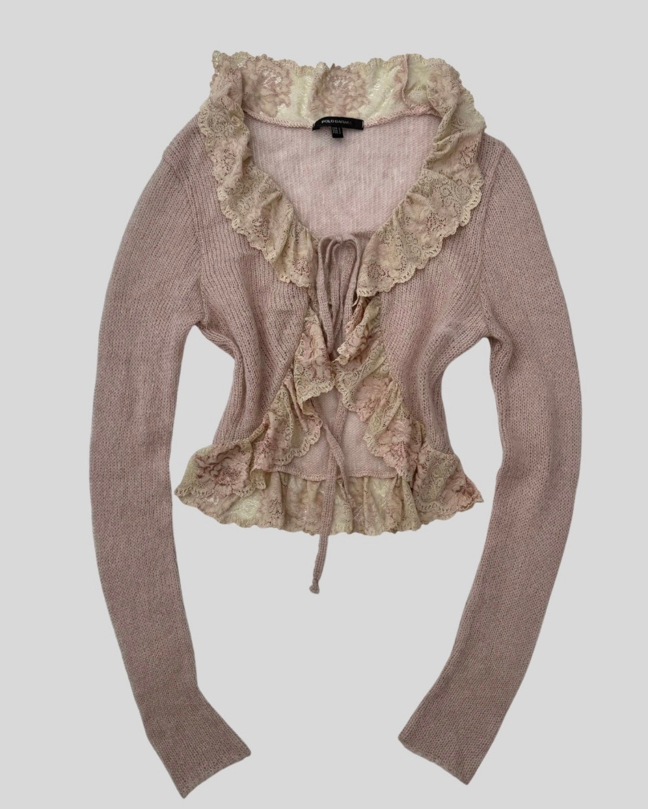 Lace Detailed Crop Cardigan
