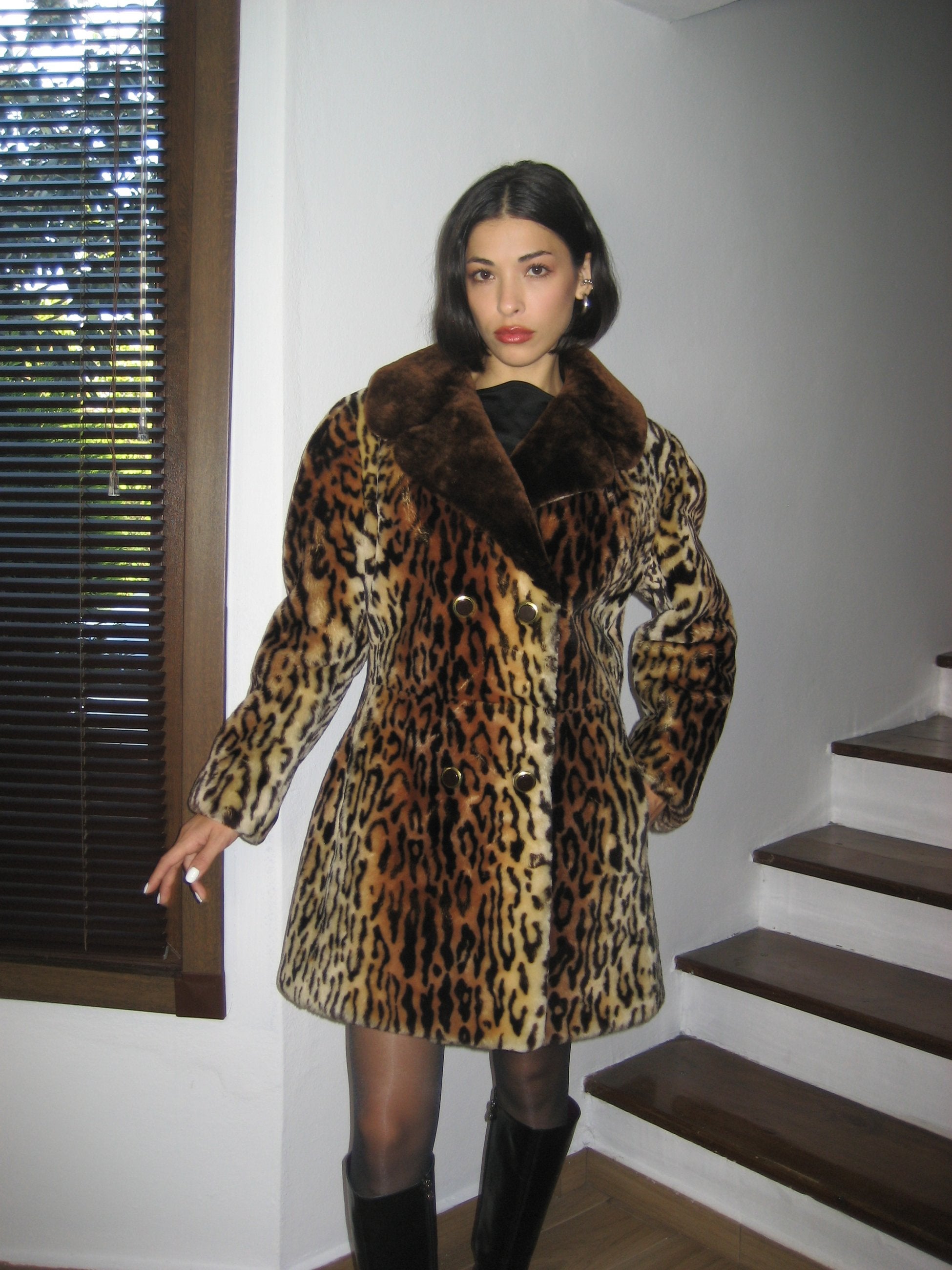 Leopar Peluş Kürk