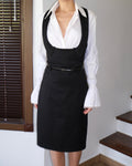 Belted Black Dress