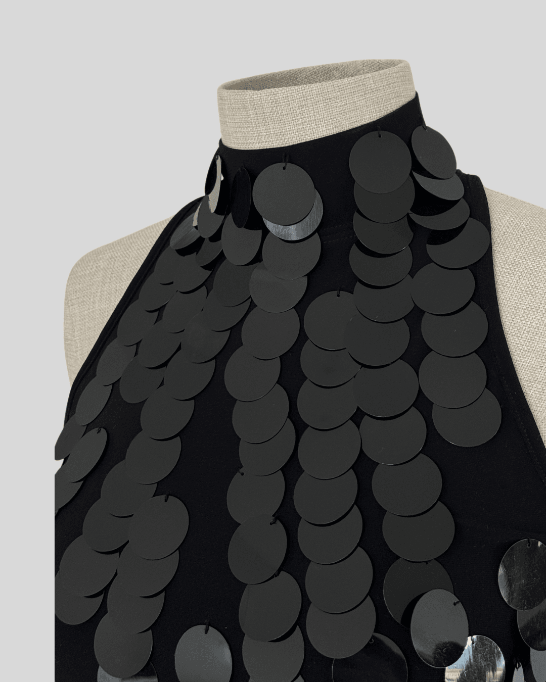 Sequined Black Blouse