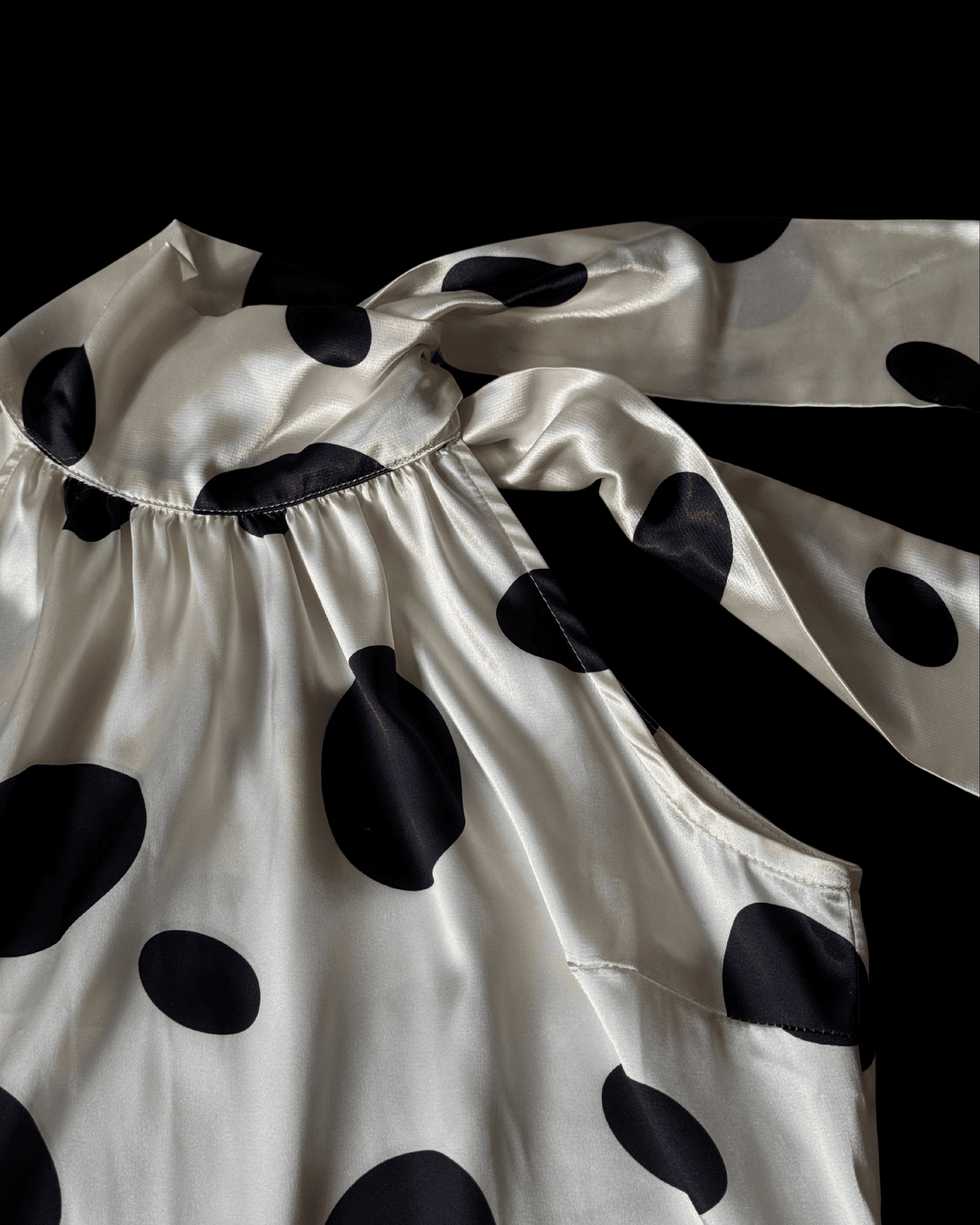 Halter Neck Polka Dot Blouse