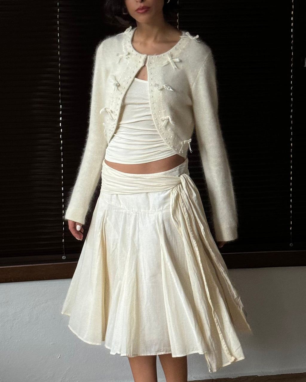 Angora Cream Cardigan