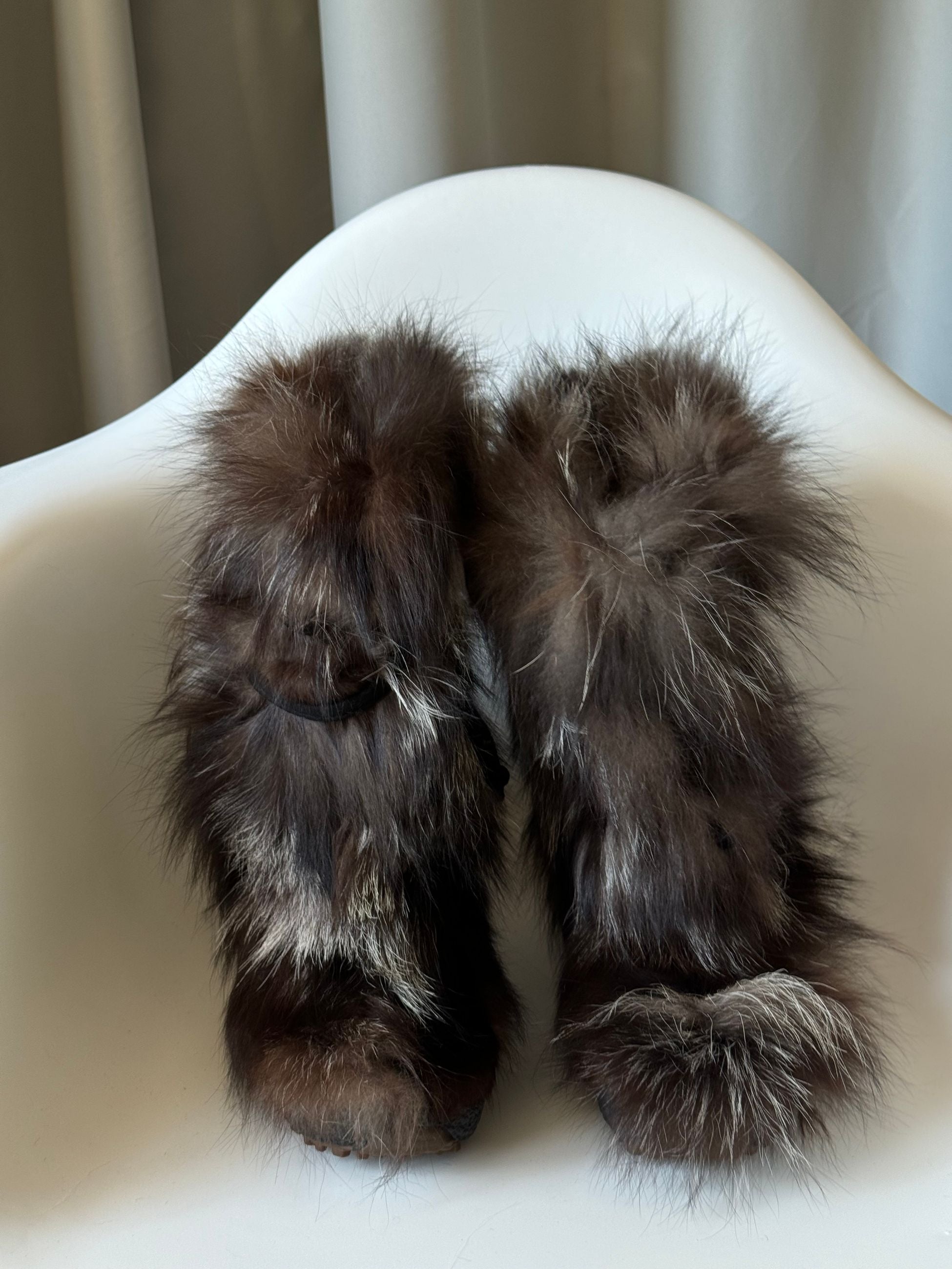 Kahverengi Vintage Yeti Boots