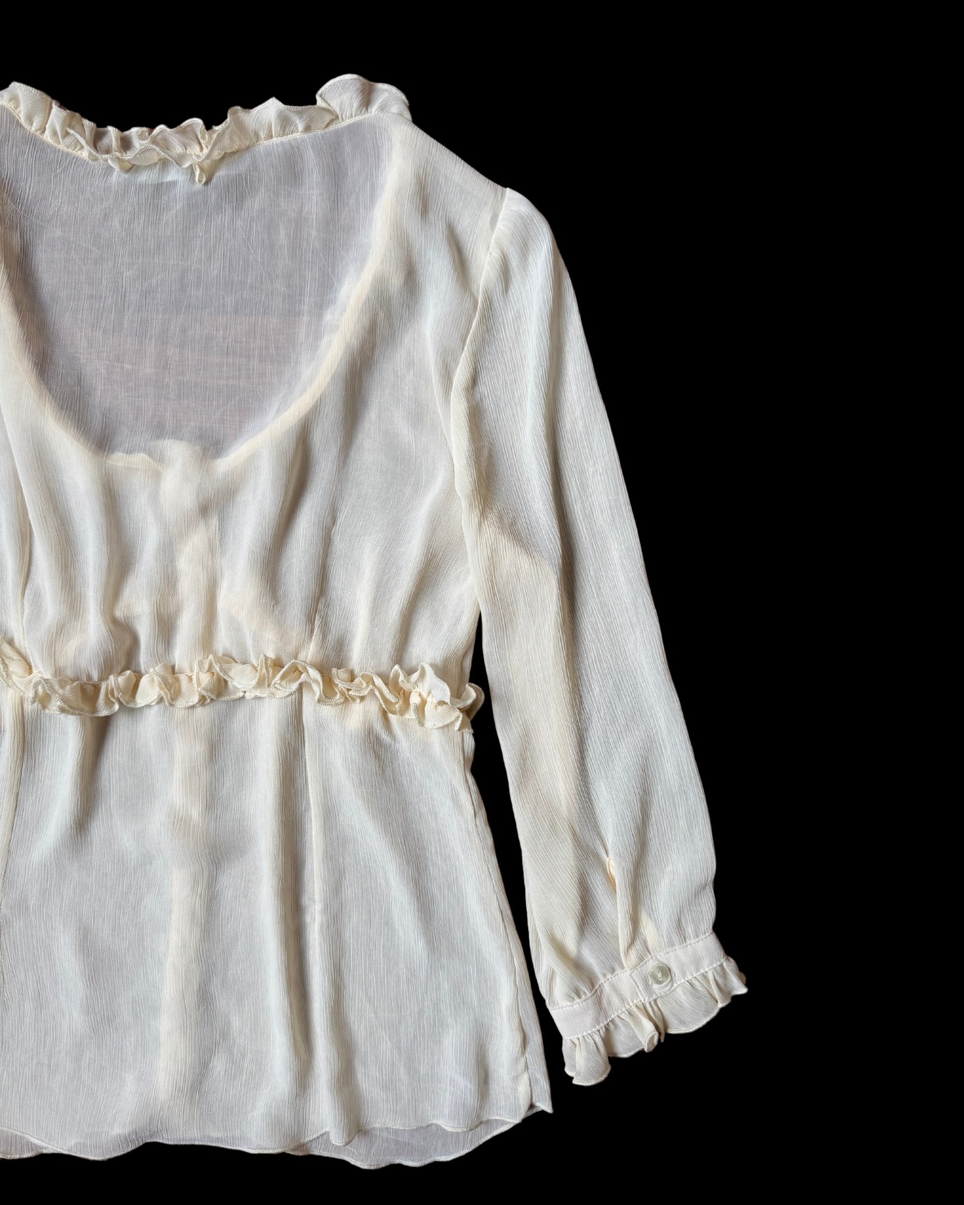 Chiffon Cream Blouse