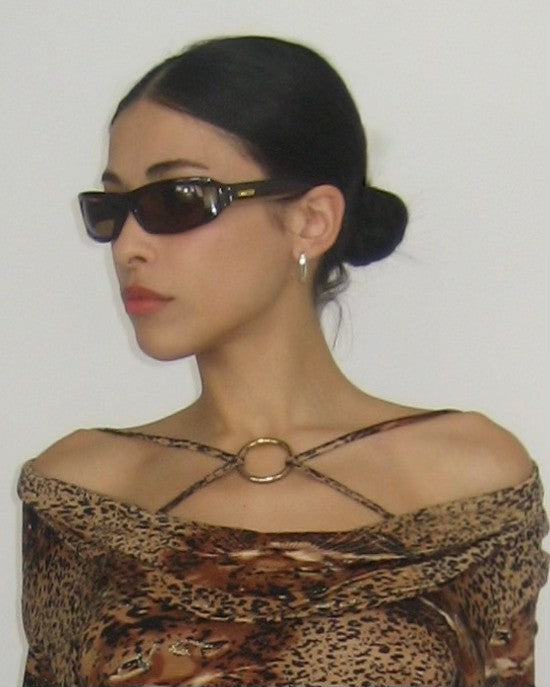 Kahverengi Vintage Güneş Gözlüğü