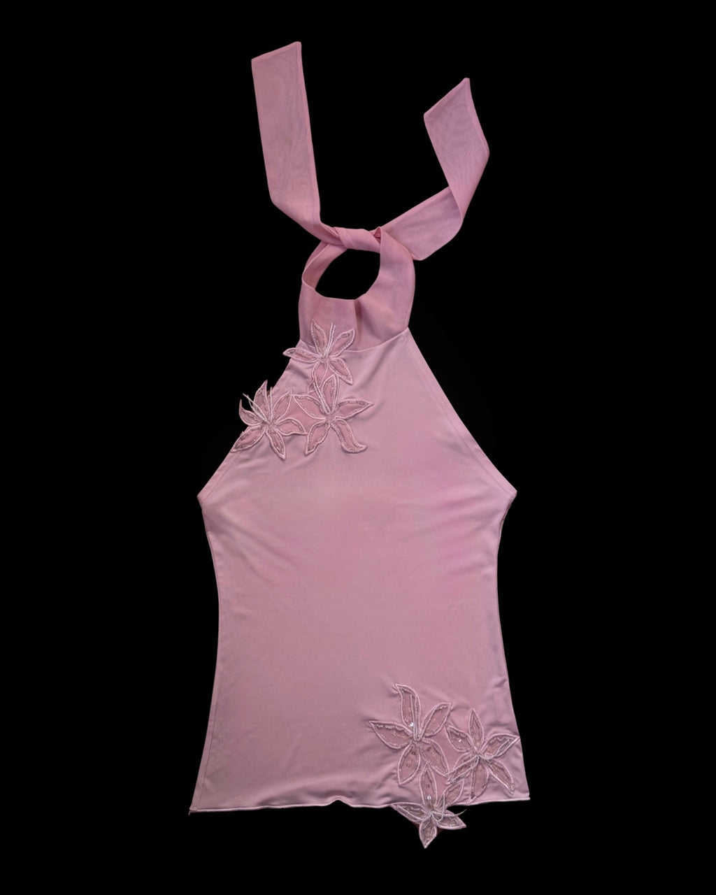 Pink Blouse with Flower Details