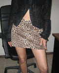Leopard Print Skirt