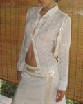 Embroidered White Shirt