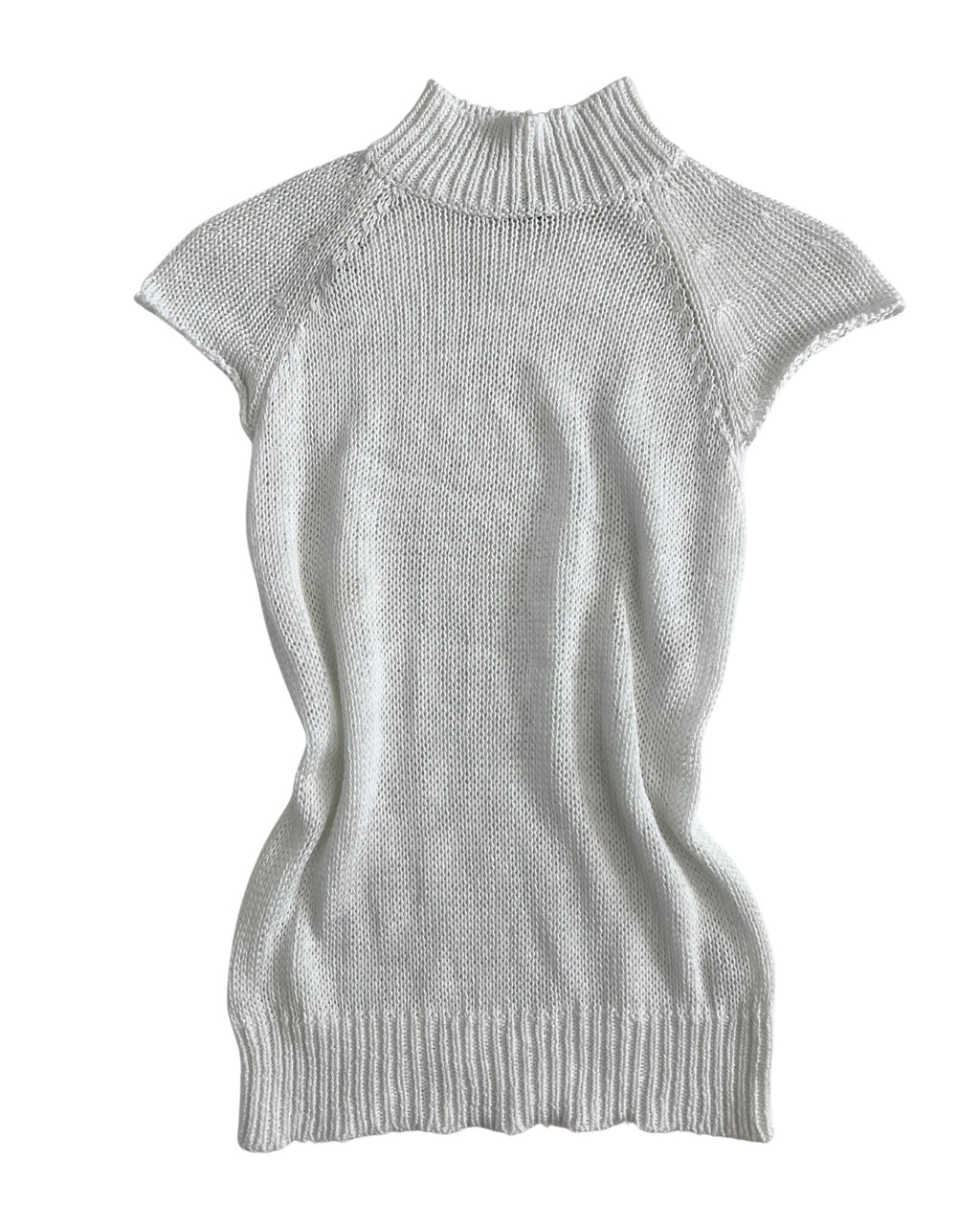 Half Sleeve Knitted Sweater with Back Detail