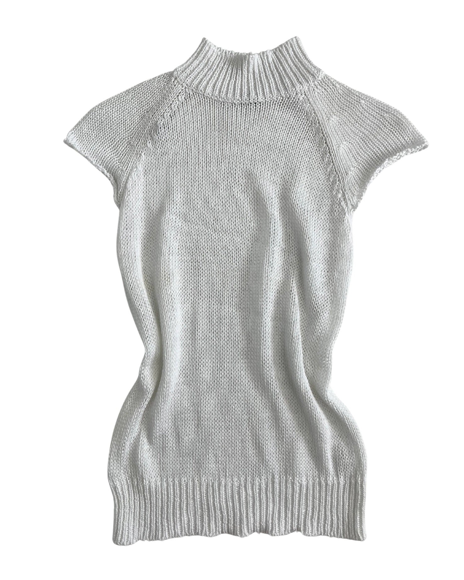 Half Sleeve Knitted Sweater with Back Detail