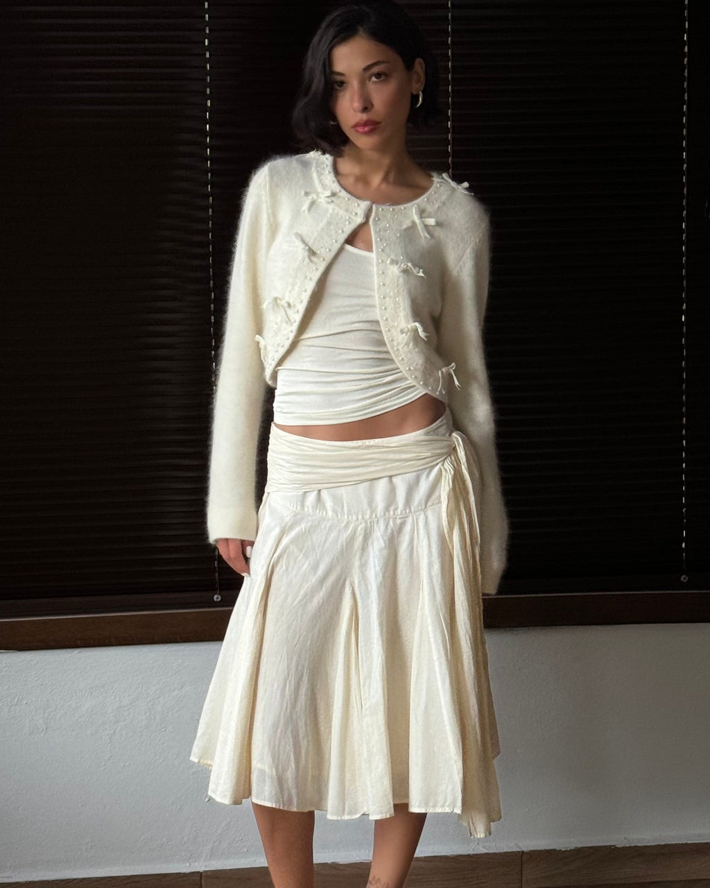 Angora Cream Cardigan