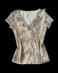 Patterned Tulle Blouse
