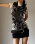 Zebra Patterned Blouse