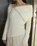 Zippered Asymmetric Cut Cardigan