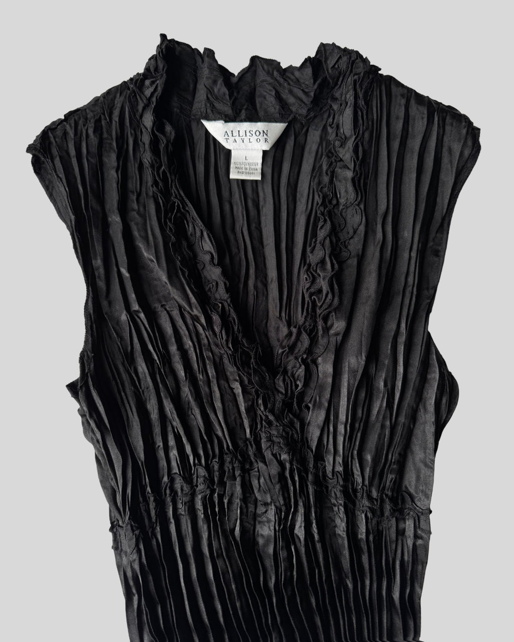 Accordion Black Blouse