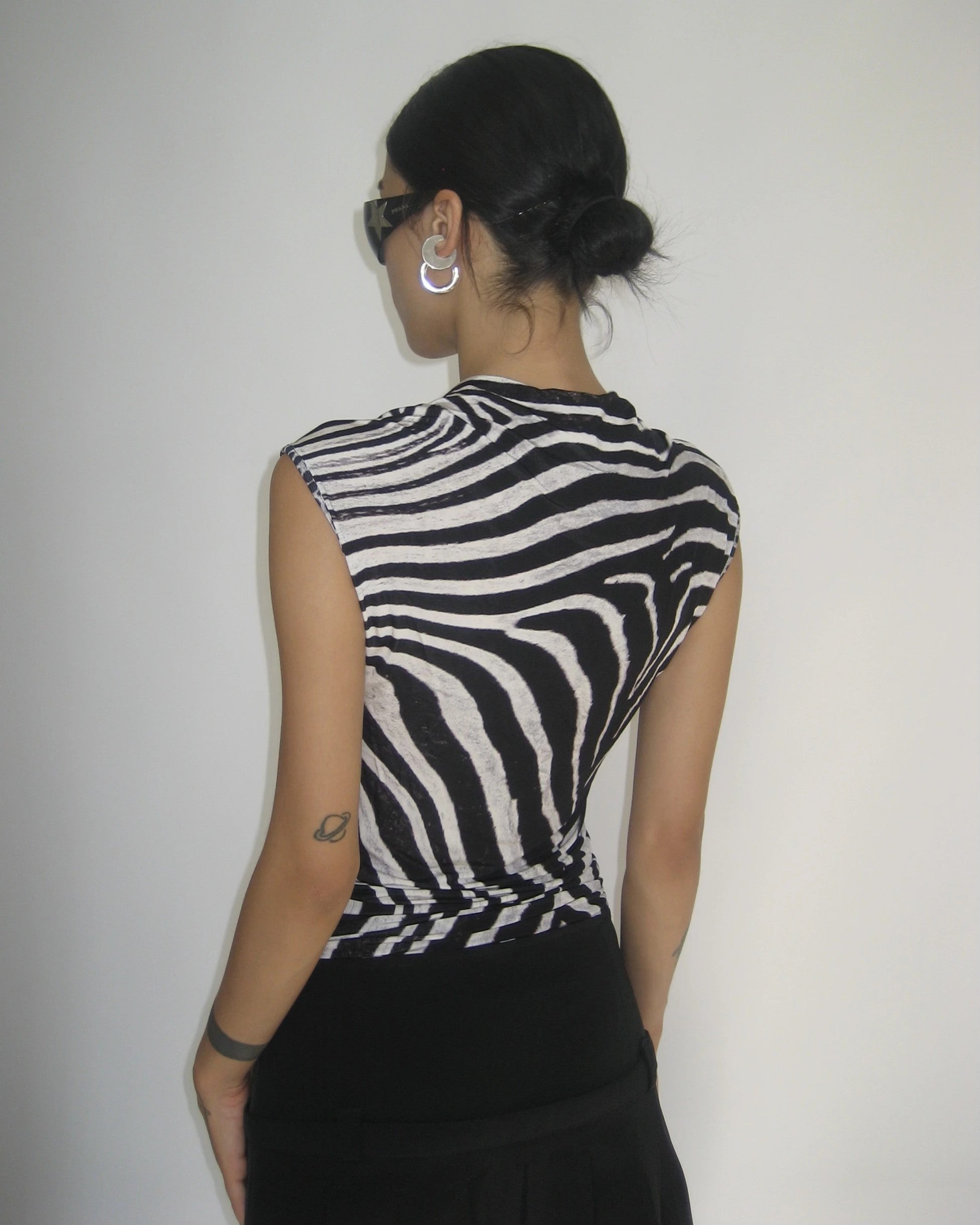 Zebra Patterned Roberto Cavalli Blouse