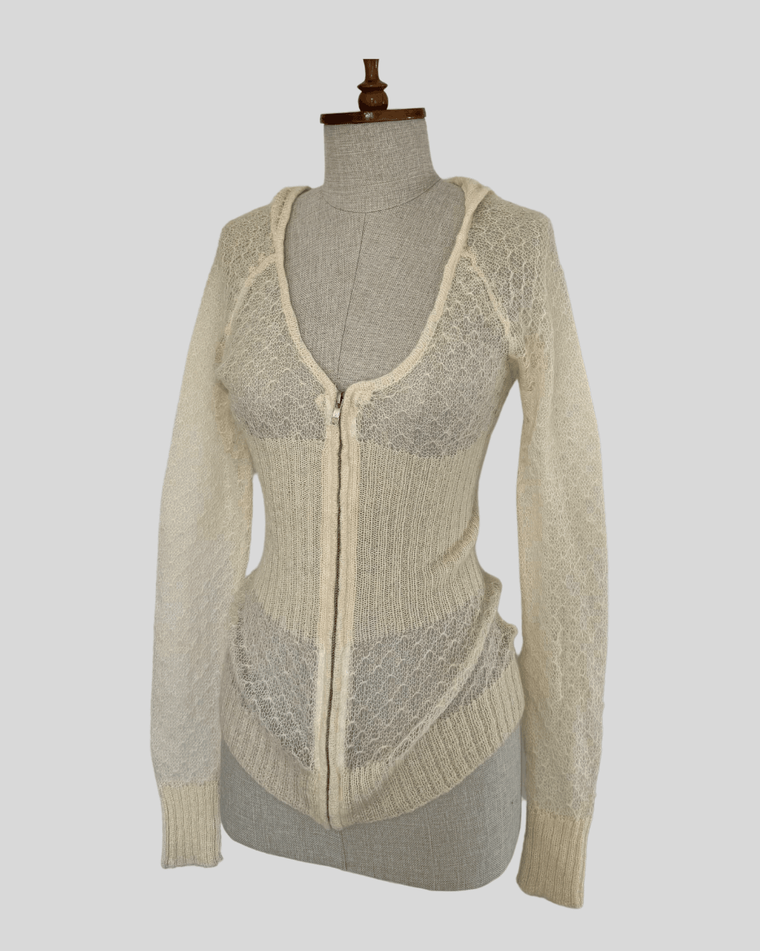 Hooded Knitted Cardigan