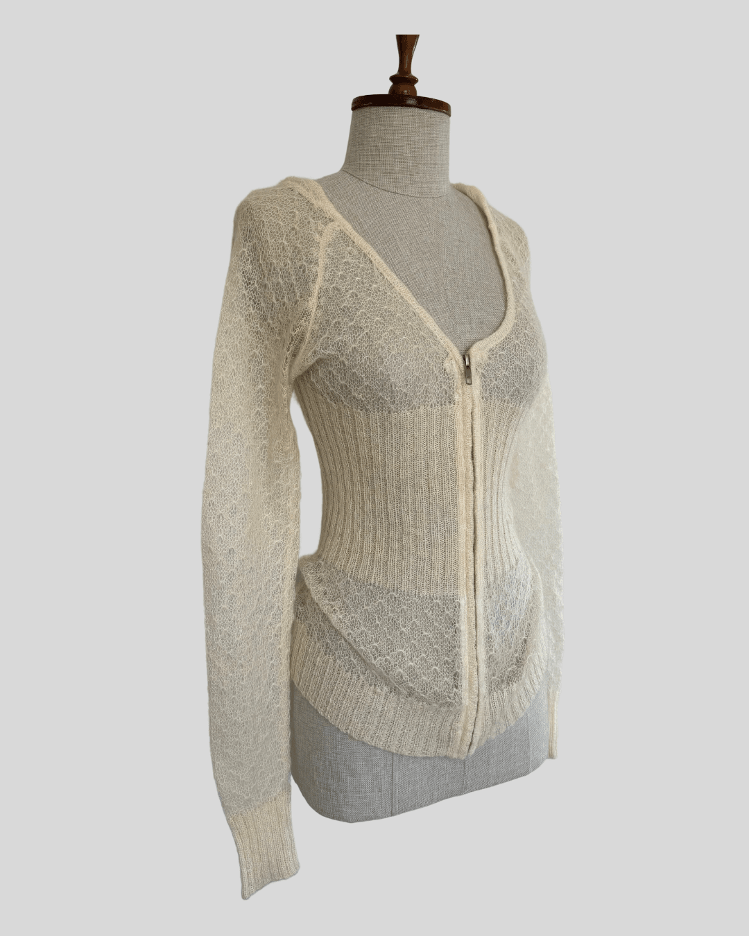 Hooded Knitted Cardigan