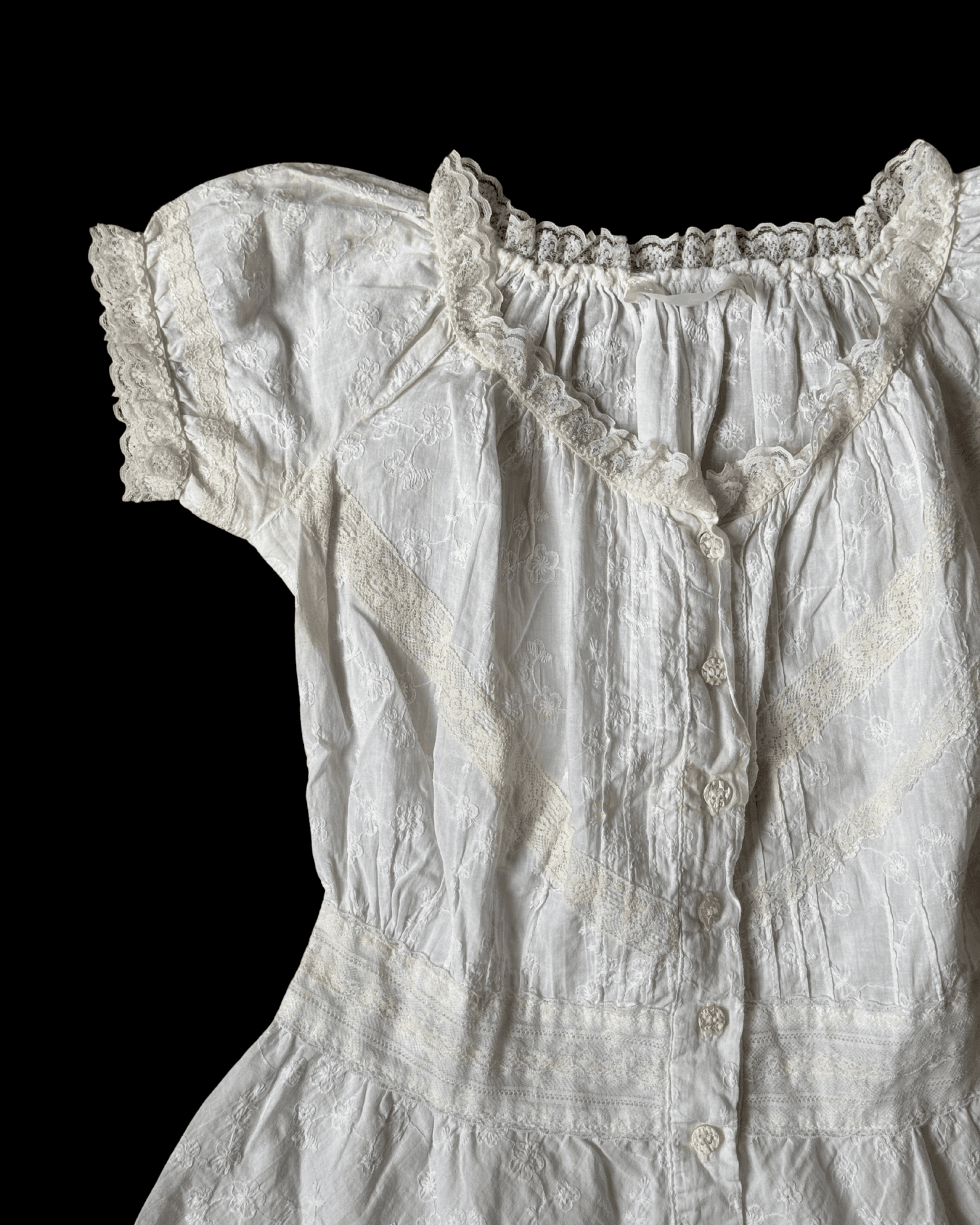 Floral Ecru Blouse