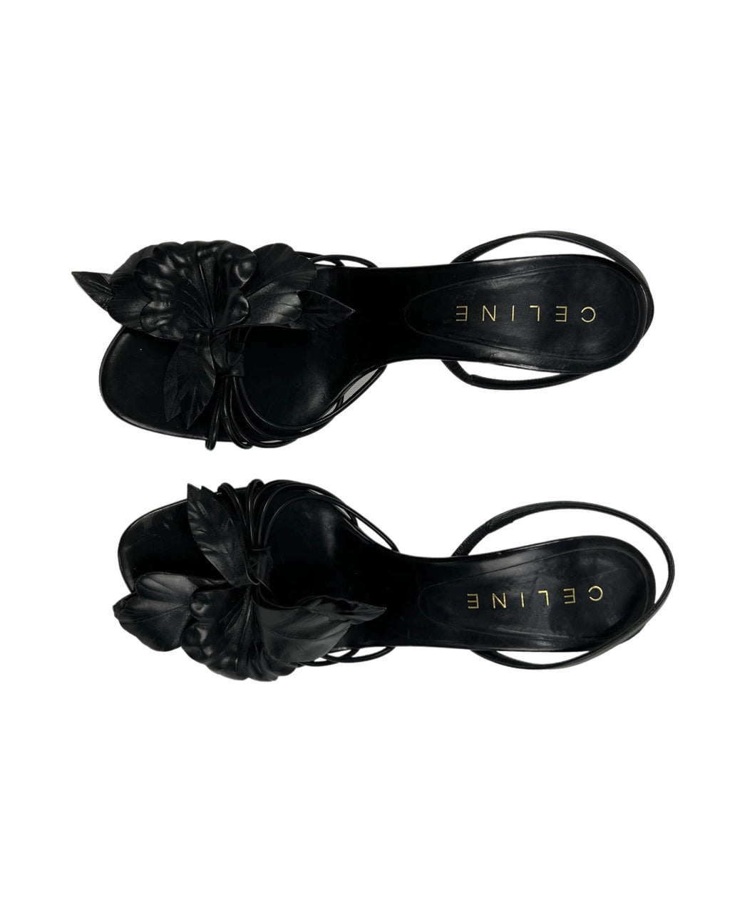Celine Floral Heeled Sandals