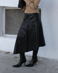 Roberto Cavalli Leather Asymmetrical Skirt