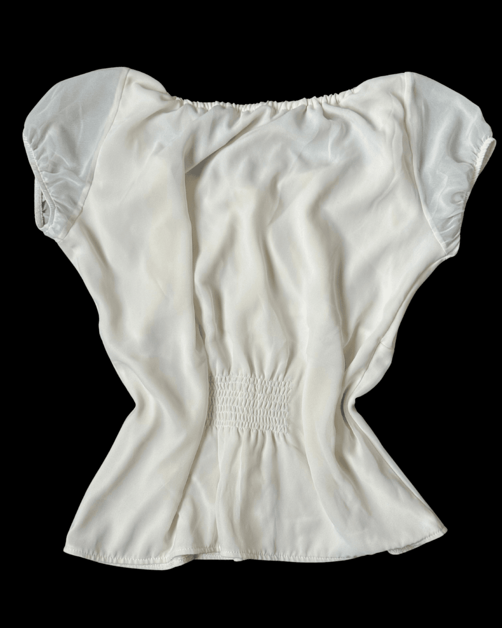 Ecru Chiffon Blouse